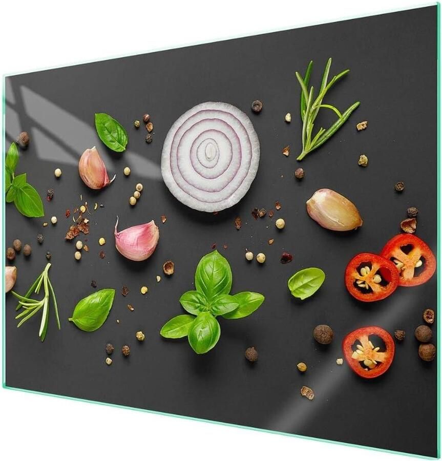 Kookplaat Afdekplaat Werkbladbeschermer Glas Keuken Decoratie Bescherming Gehard Glas Ontwerp 70 x 52 cm Veelkleurig