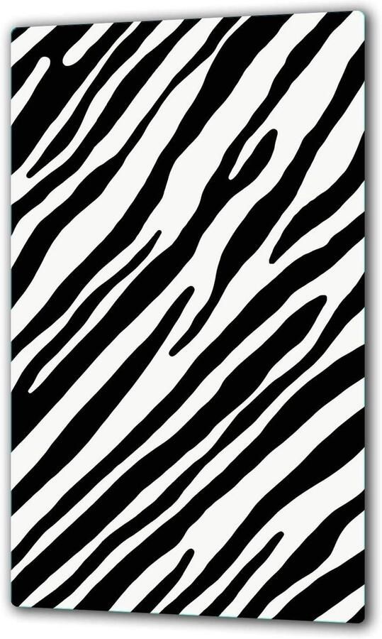Kookplaat Afdekplaat Werkbladbeschermer Glas Keuken Decoratie Gehard Glas 30x52 cm Zwart