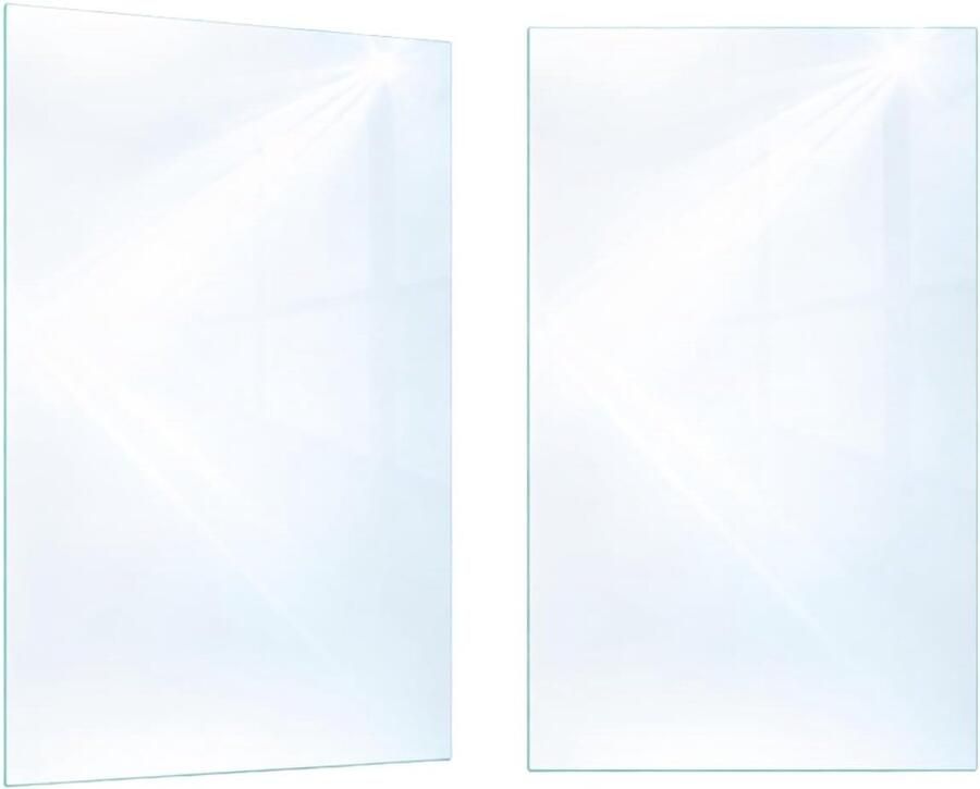 Kookplaat Afdekplaat Werkbladbeschermer Snijplank Keuken Beschermen Gehard Glas 90x52x0.4 cm Transparant