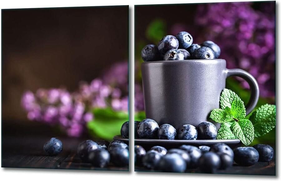 Kookplaat Afdekplaten Fornuisbescherming Glasplaat Keuken Decoratie Bescherming Gehard Glas Krasbestendig 40 x 52 cm Paars