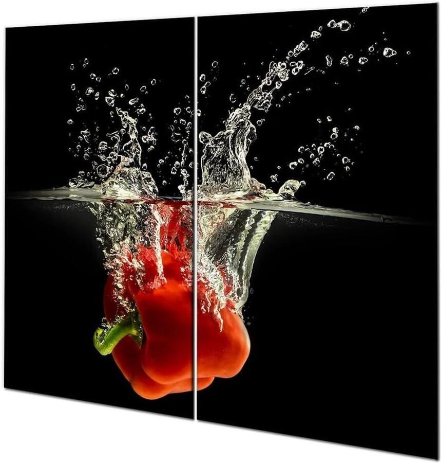 Kookplaat Afdekplaten Set Glasplaat Kookplaat Aanrecht Beschermen Kras- en Slagvast 2 x 30 x 52 cm