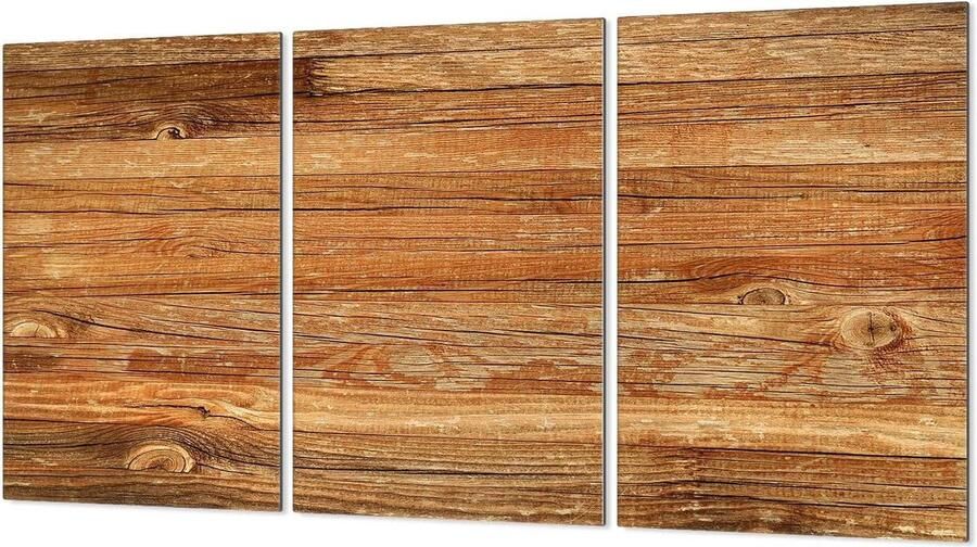 Kookplaat Afdekplaten Spatbescherming Glas Keuken Beschermen Gehard Glas 30 x 52 cm Hout