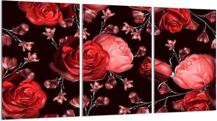 Kookplaat Afdekplaten Werkblad Beschermers Keuken Decoratie Gehard Glas 30 x 52 cm Rozen