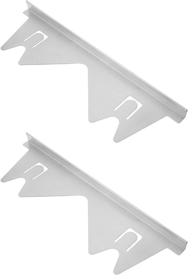 Kookplaat Afdekstrip Afdichtingsstrips Keuken Kieren Dichten Hittebestendig Roestvrij Staal 35 cm Zilver
