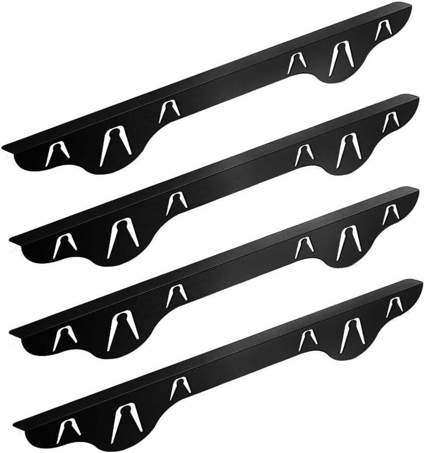 Kookplaat Afdekstrips Afdichtstrips Oven Keuken Reinigen Roestvrij Staal 35 x 10cm Zwart