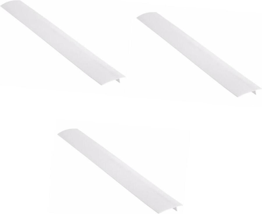 Kookplaat Afdichtstrip Spleetvuller Keuken Kookplaat Reinigen Flexibel Siliconen Materiaal 3 Stuks 65 cm Wit