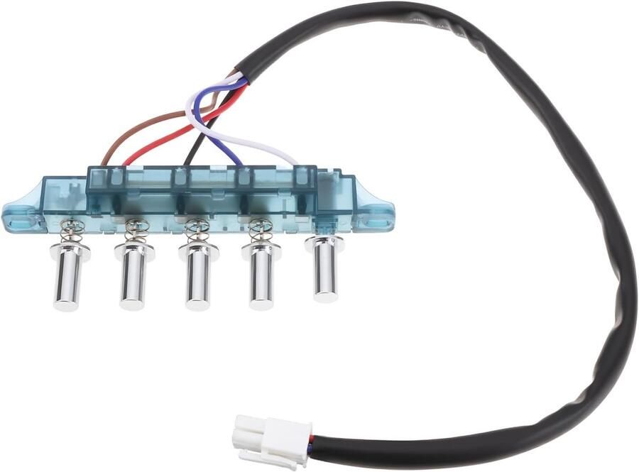 Kookplaat Bedieningspaneel Afzuigkap Schakelaar Keuken Ventilatie Universele 5-Knops 12.3 x 4.7 cm Zwart