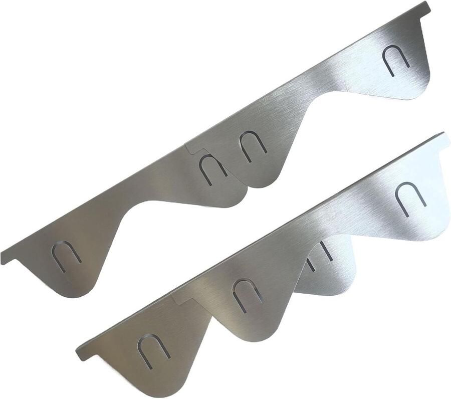 Kookplaat Beschermer Aanrecht Spleet Afdekking Hygiënisch Keuken Verstelbaar Roestvrij Staal 35-70 cm Lengte Zilver