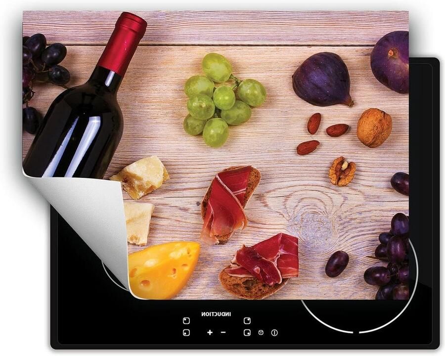 Kookplaat Beschermer Afdekplaat Anti Slip Mat Koken en Werkruimte Vinyl met UV Print 70x52 cm