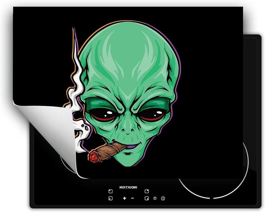 Kookplaat Beschermer Afdekplaat Mat Inductie Kookplaat Extra Werkruimte 70x52 cm Zwart
