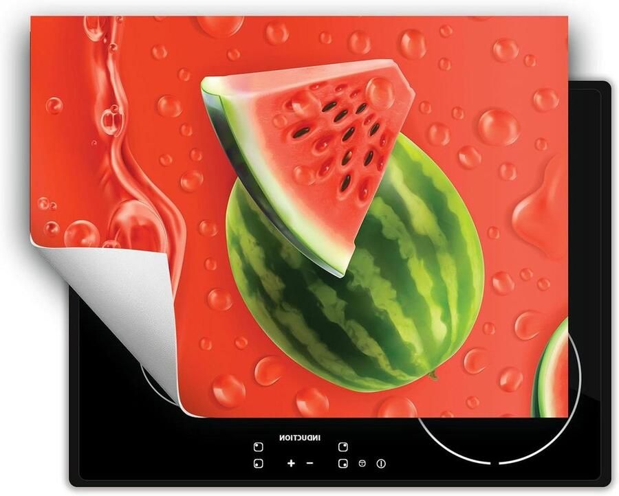 Kookplaat Beschermer Afdekplaat Mat Inductiekookplaat Beschermen Extra Werkruimte 70x52 cm Watermeloen