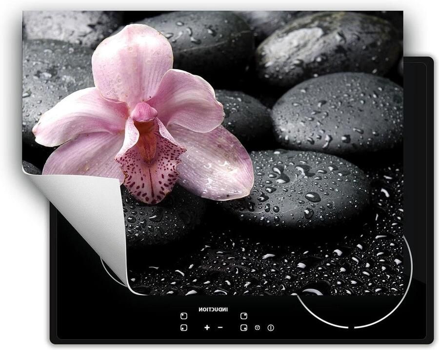 Kookplaat Beschermer Afdekplaat Mat Koken Beschermen Antislip Vinyl 70x52 cm Zwart