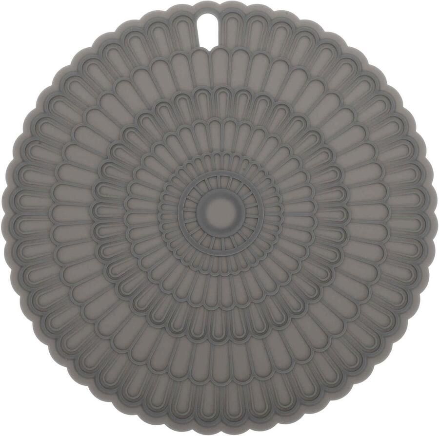 Kookplaat Beschermer Antislip Mat Inductie Koken Hittebestendig Siliconen 20 cm Diameter Zwart Wit