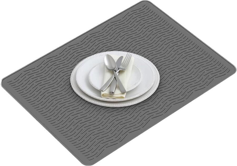 Kookplaat Beschermer Hittebestendige Mat Keuken Bescherming Veelzijdig Gebruik 70x50cm Zwart
