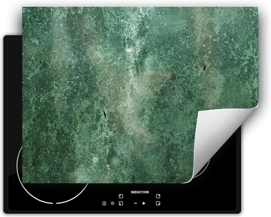 Kookplaat Beschermer Inductie Mat Extra Werkruimte Antislip Vinyl 80x52 cm Groen Leisteen