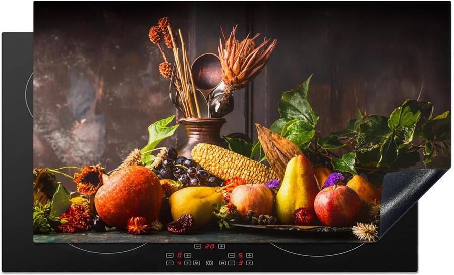 Kookplaat Beschermer Inductie Mat Keuken Decoratie Anti Slip 90x52 cm Groente Fruit