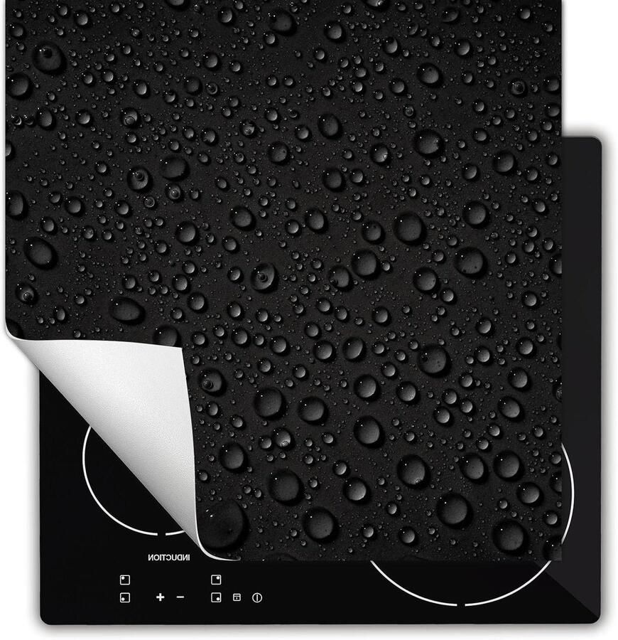 Inductie Kookplaat Protector Aanrechtblad Mat Extra Werkruimte Anti-slip Vinyl 60x52cm Druppels