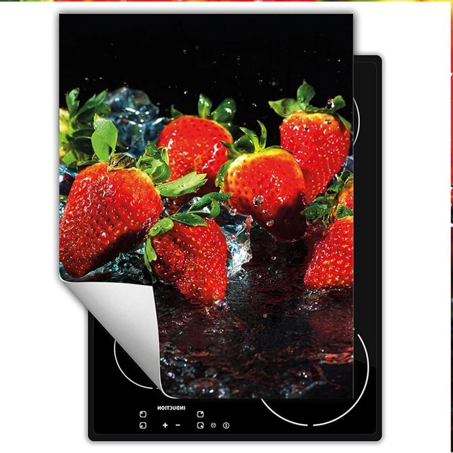 Kookplaat Beschermer Inductie Mat Keuken Werkruimte Krasbestendig Vinyl 40x52 cm Fruit Print