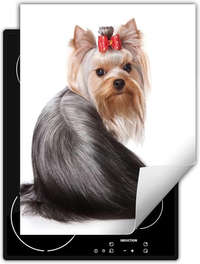 Kookplaat Beschermer Mat Aanrecht Extra Werkruimte Krasbestendig Vinyl 40x52 cm Wit Hond