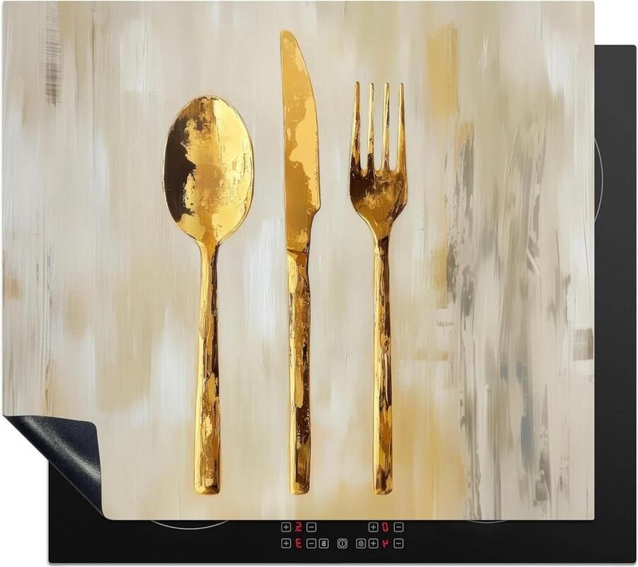 Kookplaat Beschermer Werkblad Beschermer Keuken Decoratie Unieke Foto Print 60x52 cm Goud