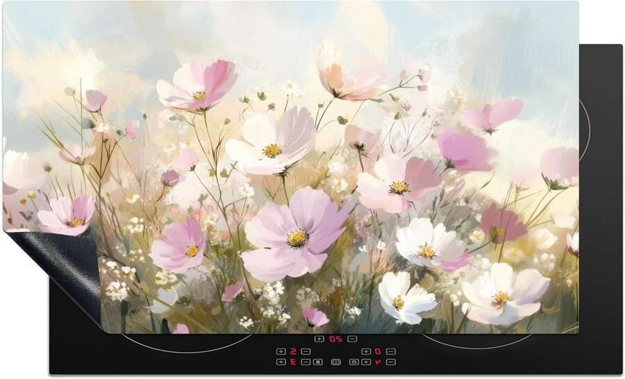 Kookplaat Beschermer Werkblad Beschermer Keuken Decoratie Unieke Foto Print 90x52 cm Bloemenveld
