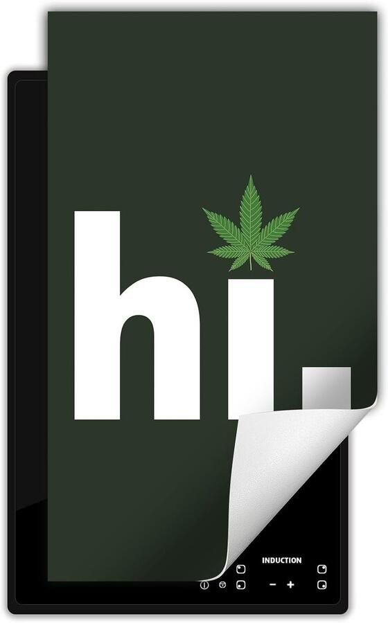 Kookplaat Beschermer Werkblad Bescherming Extra Werkruimte Krasbestendig Vinyl 30x52 cm Groen hennep