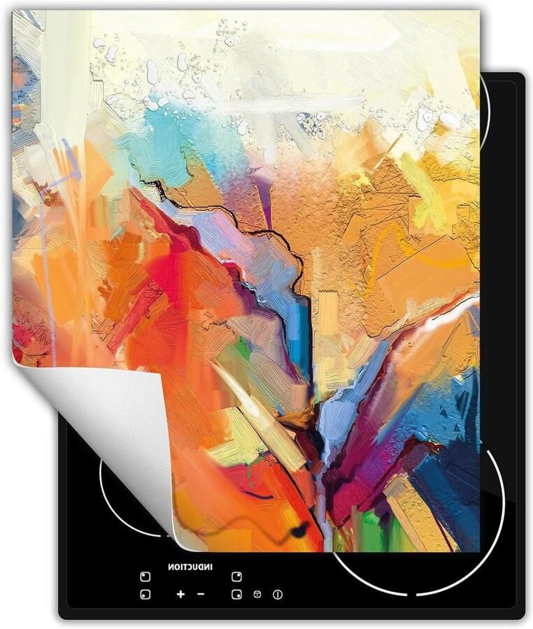 Kookplaat beschermer Werkblad decoratie Keuken organiseren Extra werkruimte 45x52 cm Kleurrijk
