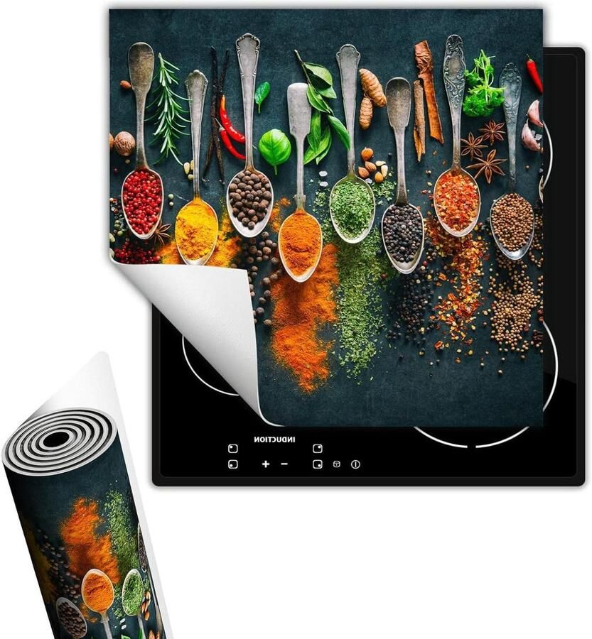 Kookplaat Beschermer Werkblad Mat Keuken Beschermen Extra Werkruimte 50x52 cm Multicolor