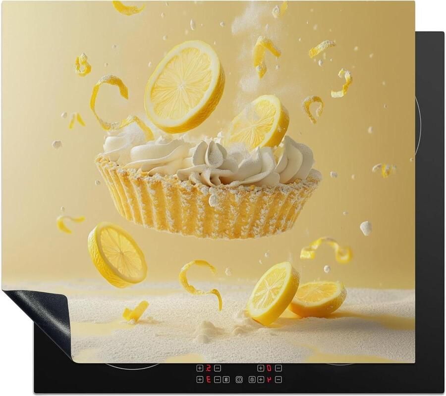 Kookplaat Beschermer Werkblad Mat Keuken Decoratie Unieke Foto Print 59x52 cm Geel