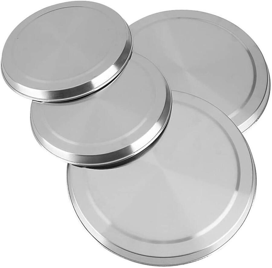 Kookplaat Beschermers Brander Covers Extra Werkruimte Roestvrij Staal 2 Maten Zilver