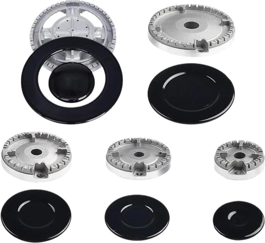 Kookplaat Beschermers Brander Deksel Set Kookplaat Reinigen Hittebestendig Zinklegering 11 Stuks Set