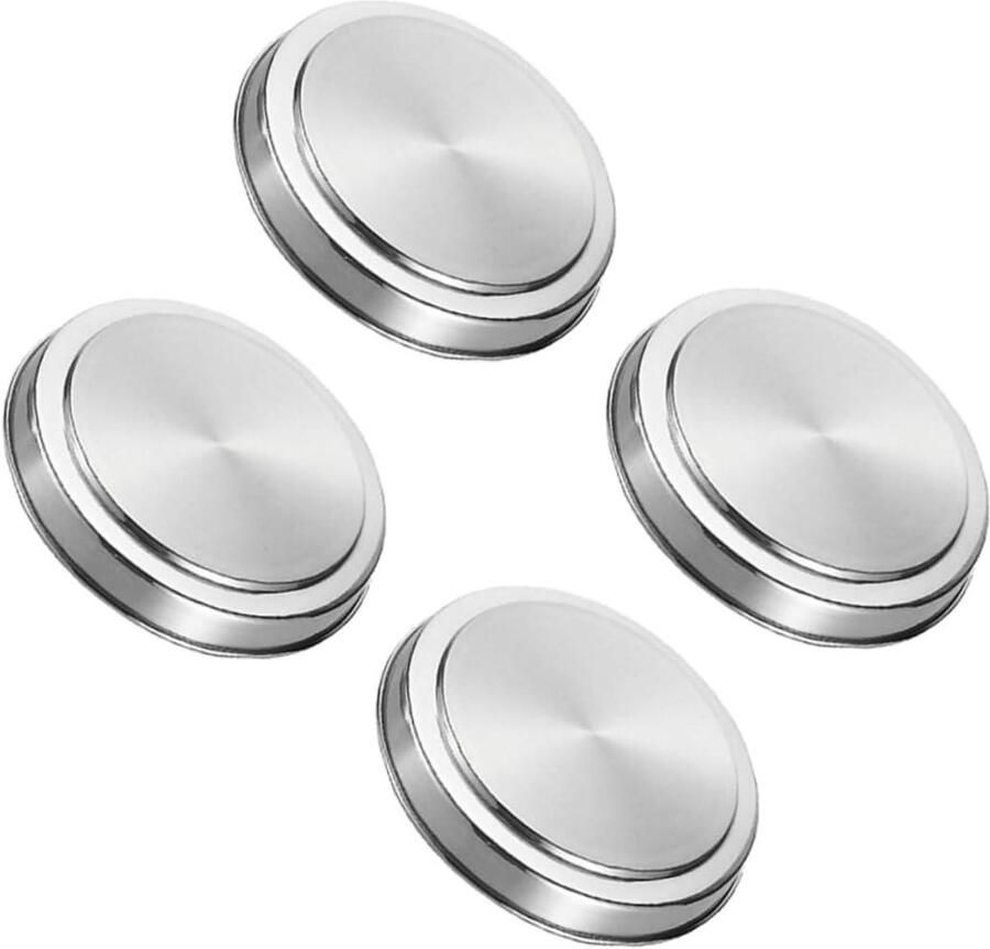 Kookplaat Beschermers Fornuis Deksel Keuken Schoonhouden Roestvrij Staal 20.5 cm Zilver