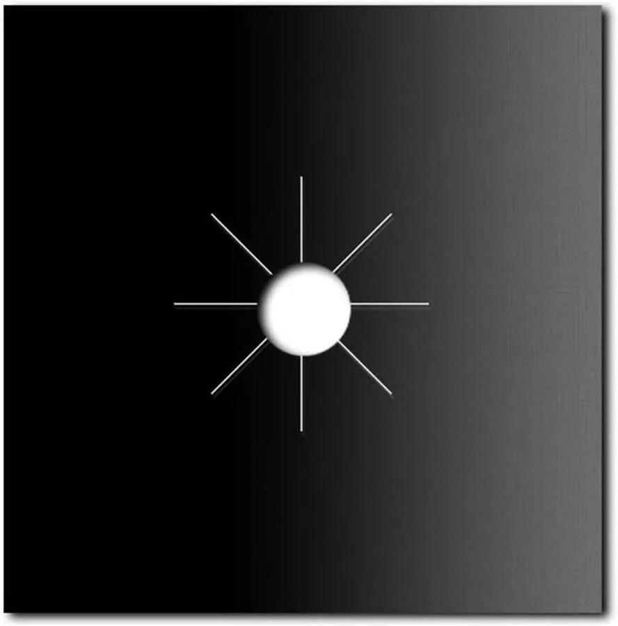 Kookplaat Beschermers Gasbrander Deksel Keuken Schoonhouden Hittebestendig Antiaanbak 27 cm Zwart