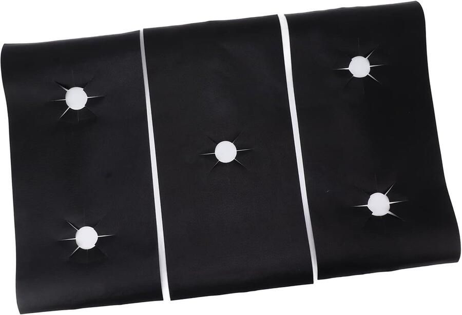 Kookplaat Beschermers Hittebestendige Matten Keuken Schoonhouden Herbruikbaar Vaatwasserbestendig 53x27cm Zwart