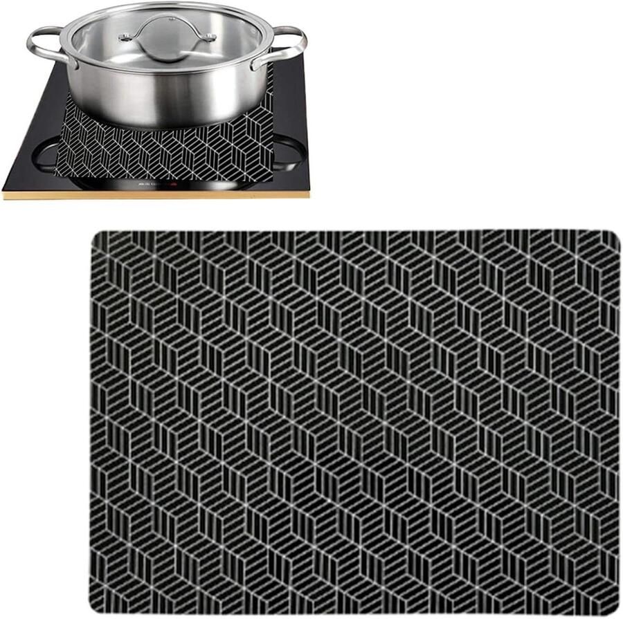 Kookplaat Beschermers Matten Hittebestendig Keuken Beschermen Antislip Siliconen 25 x 35 cm Meerkleurig