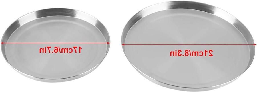 Kookplaat Beschermers Set van 4 Kookplaat Schoonhouden Roestvrij Staal 21 cm Diameter Zilver