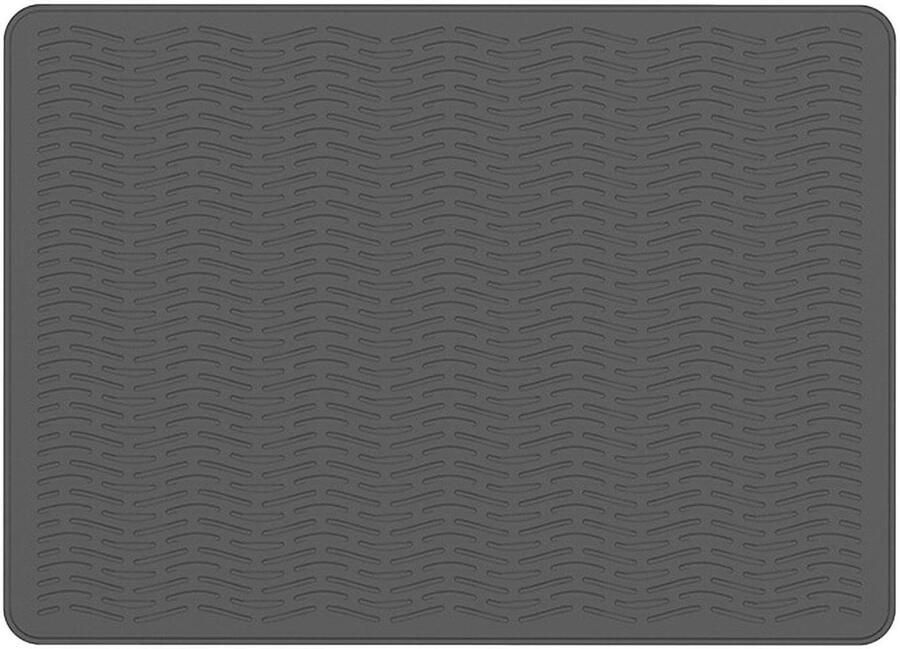 Kookplaat Beschermmat Hittebestendig Siliconen Keuken Organisatie Vaatwasserbestendig 70 x 50 cm Grijs