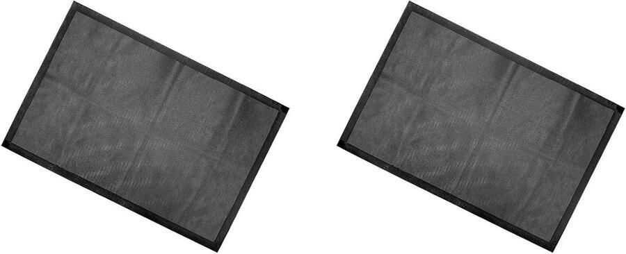 Kookplaat Beschermmat Inductie Mat Kookplaat Beschermen Hittebestendig Materiaal 2 Stuks 52x78cm Zwart