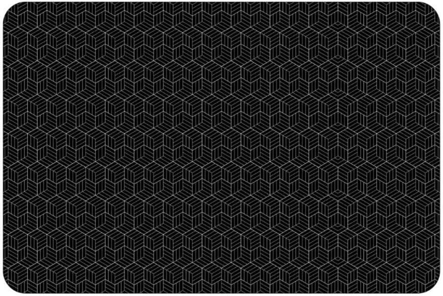 Kookplaat Beschermmat Inductie Mat Krasvrije Keuken Hittebestendig Siliconen 78 x 52 cm Zwart
