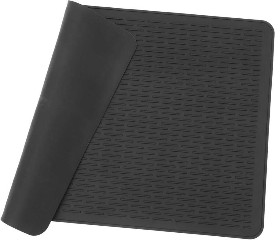 Kookplaat Beschermmat Inductie Pad Kookplaat Beschermen Hittebestendig Siliconen 71 x 50 cm Zwart