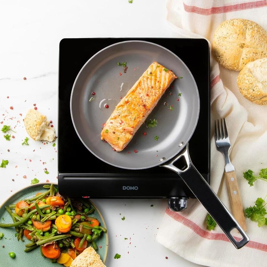 Kookplaat Controlelampje Inductie Kookplaat Efficiënt Koken Snelle Opwarming Ø 18 cm Zwart