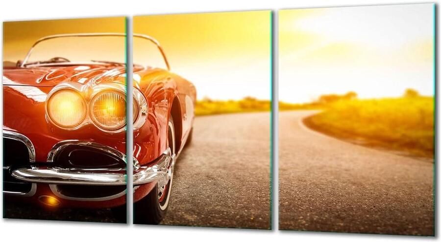 Kookplaat Covers Beschermplaten Glas Keuken Beschermen Gehard Glas 3x30x52 cm Rood