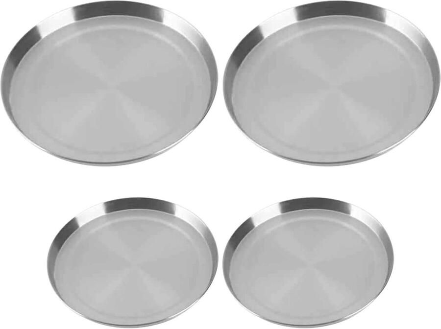 Kookplaat Covers Brander Afdekking Keuken Organisatie Roestvrij Staal 4 Stuks Zilver