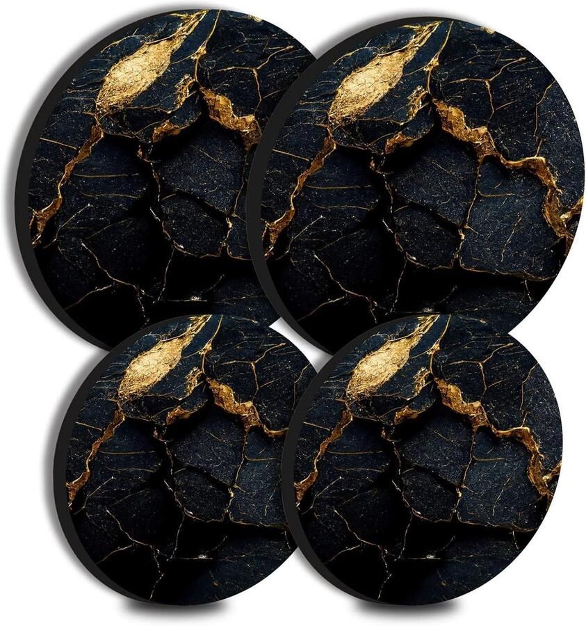 Kookplaat Covers Fornuis Beschermers Keuken Organisatie Roestvrij Staal 4 Delig Set Marmer Print