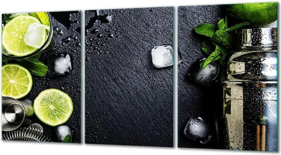 Kookplaat Covers Glasplaat Beschermers Keuken Beschermen Gehard Glas 3x30x52 cm Groen