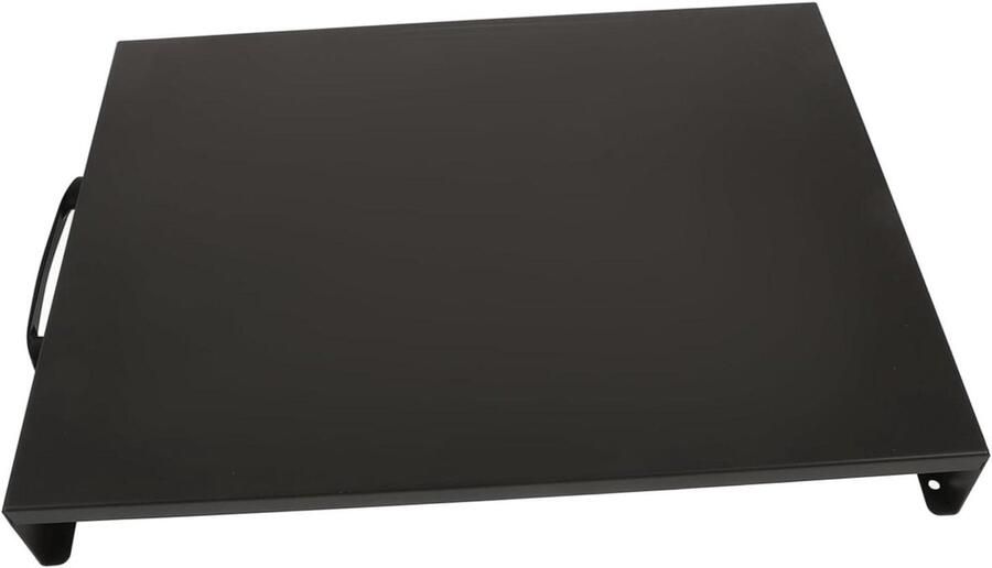 Kookplaat Deksel Keuken Organizer Werkruimte Creëren Stabiele Constructie 40x30x5 cm Zwart