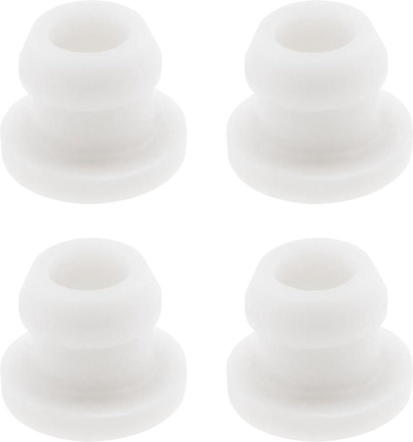 Kookplaat Doorvoertules Rubberen Grommets Stabiliteit Camper Temperatuurbestendig 4 stuks Wit