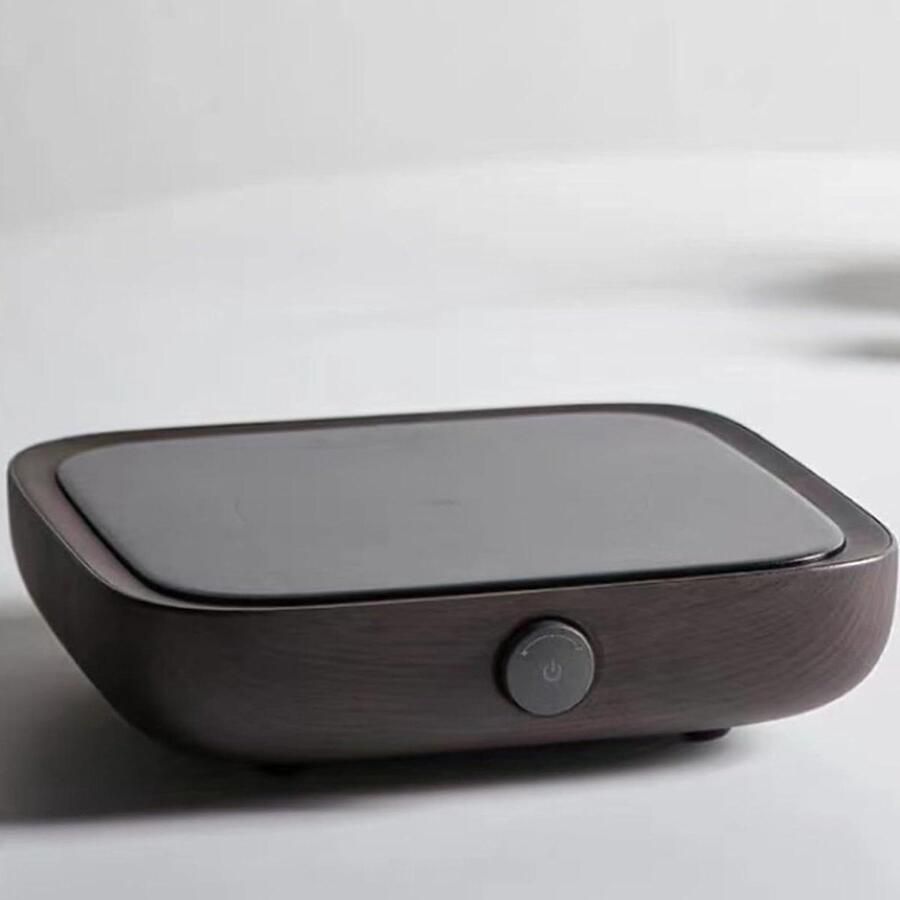 Kookplaat Elektrisch Mini Fornuis Water Koken Compact Ontwerp 12 cm Diameter Bruin