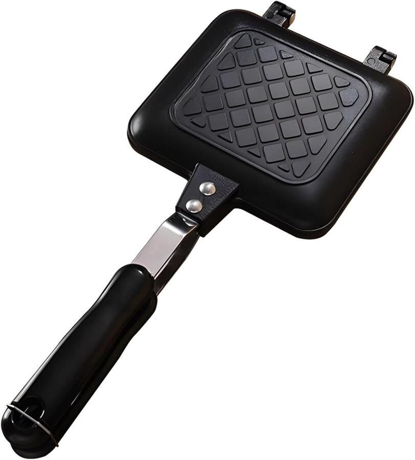 Kookplaat Grill Panini Maker Sandwich Bakplaat Wafel Draagbare Keuken Grill Dubbelzijdig Non-Stick