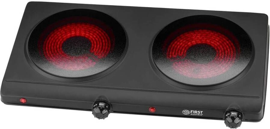Kookplaat Infrarood 2-pits 2500W – Dubbele Elektrokookplaat voor Kamperen en Thuis